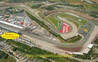 vista aérea <b>tribuna PRINCIPAL</b>, <br>Circuit de Catalunya Montmelo